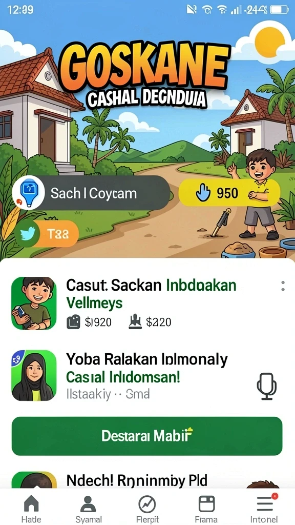 73k - Tampilan antarmuka yang ramah pengguna dan menarik.